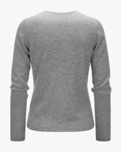 Cashmere-Strickjacke Grau -Damenmodegeschäft 00783390 009 2
