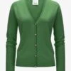 Cashmere-Strickjacke Grün -Damenmodegeschäft 00783391 006 1