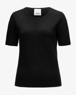 Cashmere-Strickshirt Schwarz