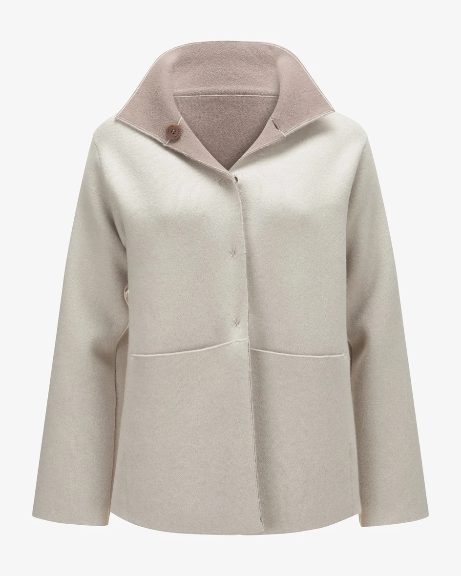 Wende-Cashmerejacke Grau 4 Wende-Cashmerejacke Grau – Bild 2