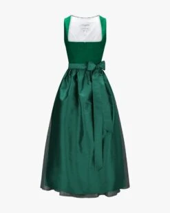 X LODENFREY Wiessee Wiesndirndl Lang Mit Seiden-Schürze Grün