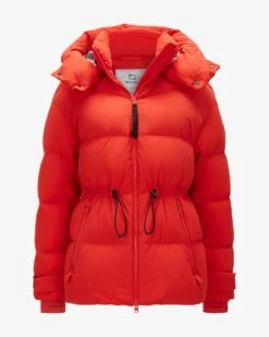 Stretch Daunenjacke Orange