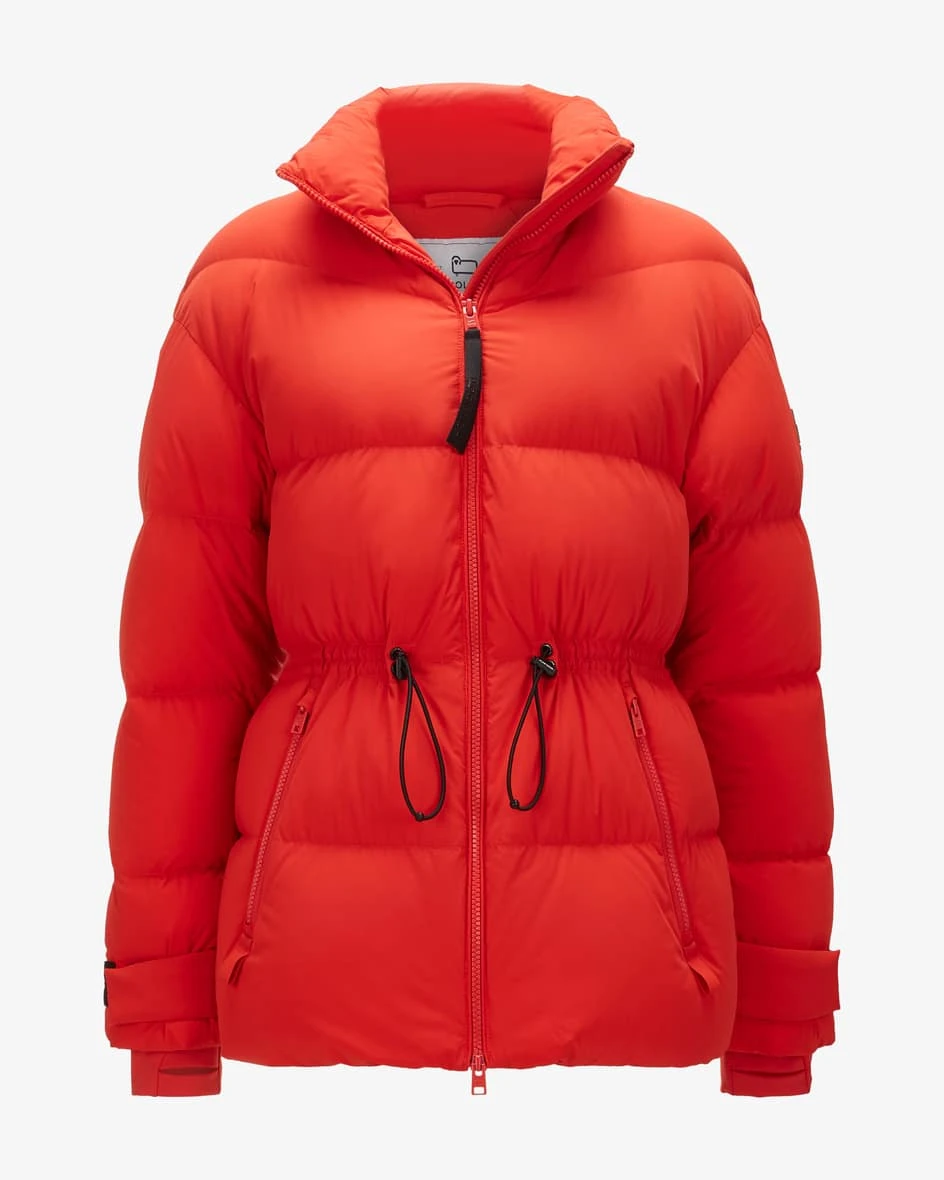 Stretch Daunenjacke Orange 4 Stretch Daunenjacke Orange – Bild 2