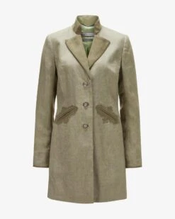 Ragna Trachten-Leinen-Gehrock Grün