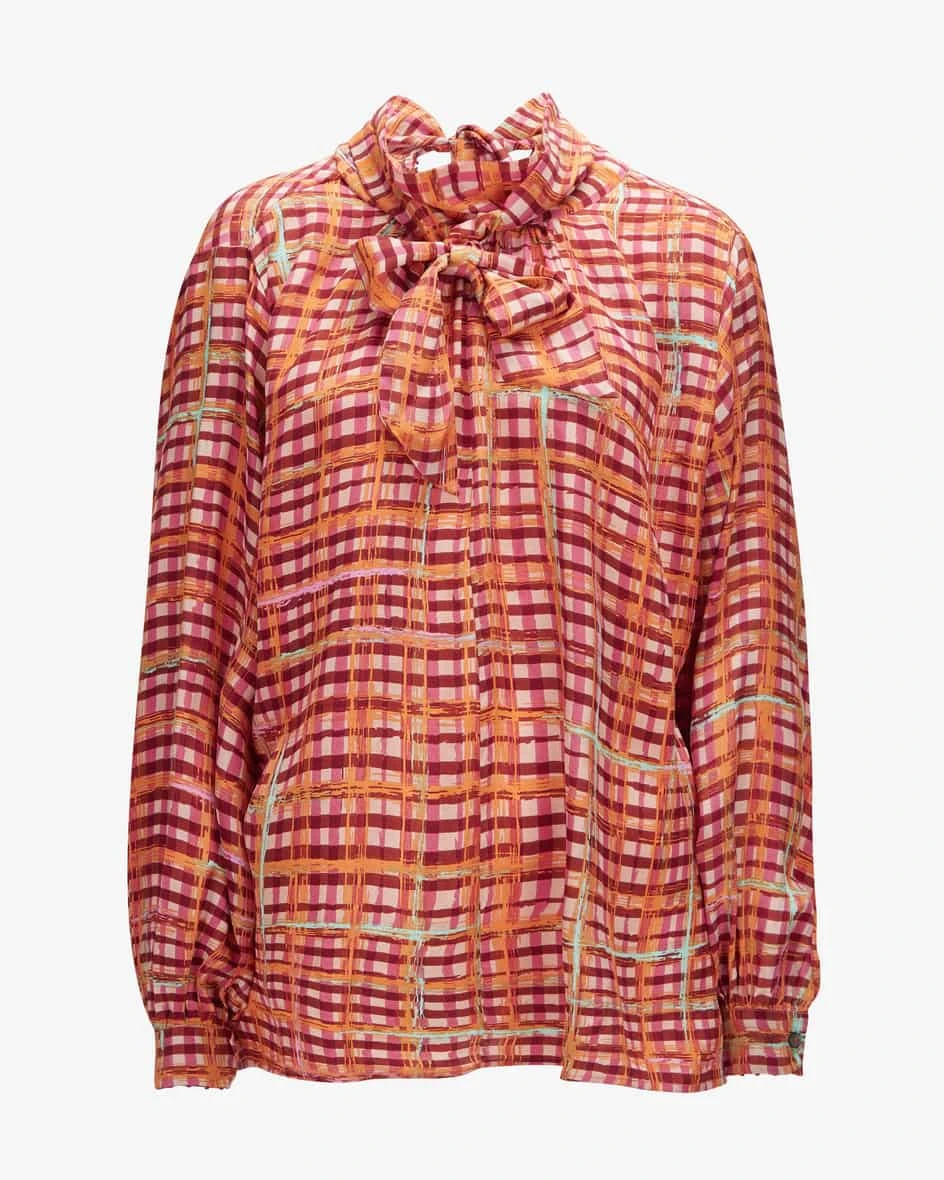 Seidenbluse Rot 3 Seidenbluse Rot