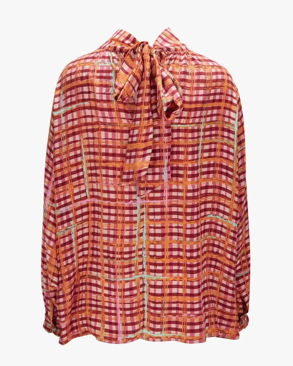 Seidenbluse Rot 4 Seidenbluse Rot – Bild 2