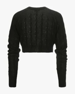 Cashmere-Strickjacke Schwarz -Damenmodegeschäft 00785036 001 2