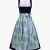 Midi-Dirndl Mit Seidenschürze Blau 2 Midi-Dirndl Mit Seidenschürze Blau -Damenmodegeschäft 00785267 001 1