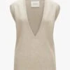 Ling Cashmere-Pullunder Beige