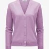 Cashmere-Strickjacke Violett 2 Cashmere-Strickjacke Violett -Damenmodegeschäft 00785862 005 1
