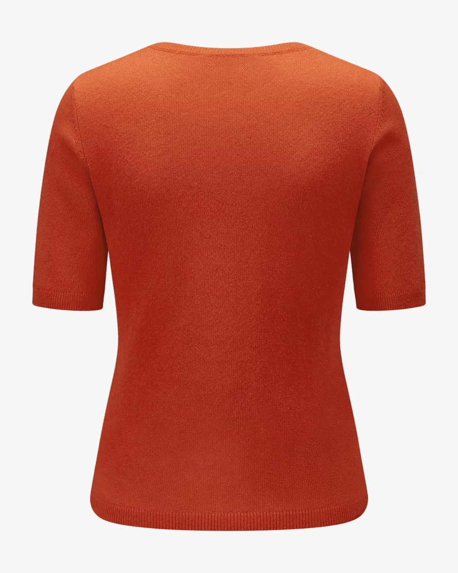 Cashmere-Strickshirt Orange 4 Cashmere-Strickshirt Orange – Bild 2