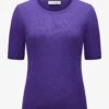 Cashmere-Strickshirt Violett