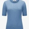 Cashmere-Strickshirt Blau
