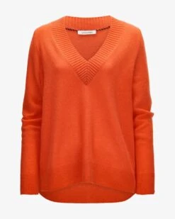 Cashmere-Pullover Orange