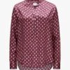 Seidenbluse Violett