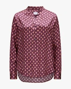 Seidenbluse Violett