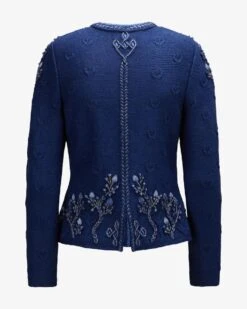Mary Trachten-Strickjacke Blau -Damenmodegeschäft 00786159 001 2
