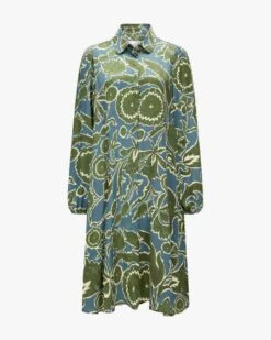 Fiona Hemdblusenkleid Grün