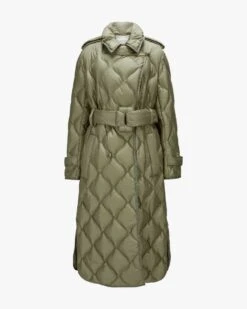 Cozy Coolness Daunenmantel Oliv