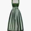 Antonia Dirndl Lang Mit Leinen-Schürze Grün
