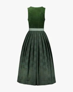 Antonia Dirndl Lang Mit Leinen-Schürze Grün -Damenmodegeschäft 00787316 001 3
