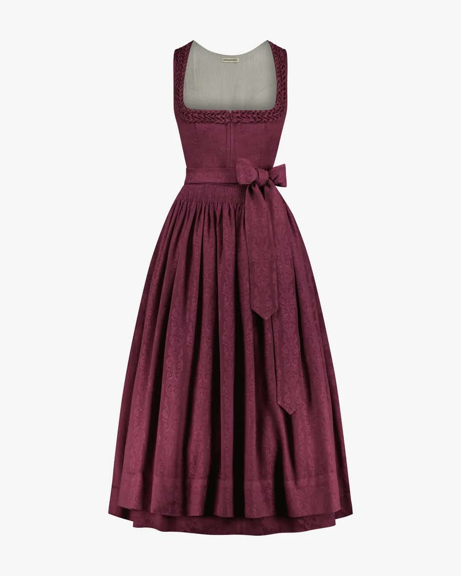 Vreni Dirndl Lang Mit Schürze Rot 3 Vreni Dirndl Lang Mit Schürze Rot