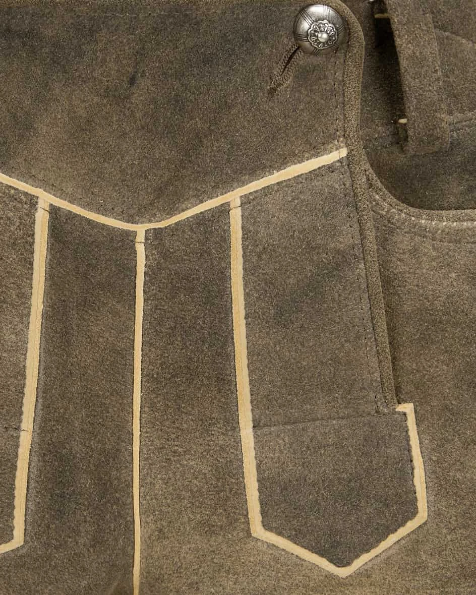 Nassfeld Lederhose Kurz Braun 7 Nassfeld Lederhose Kurz Braun – Bild 5