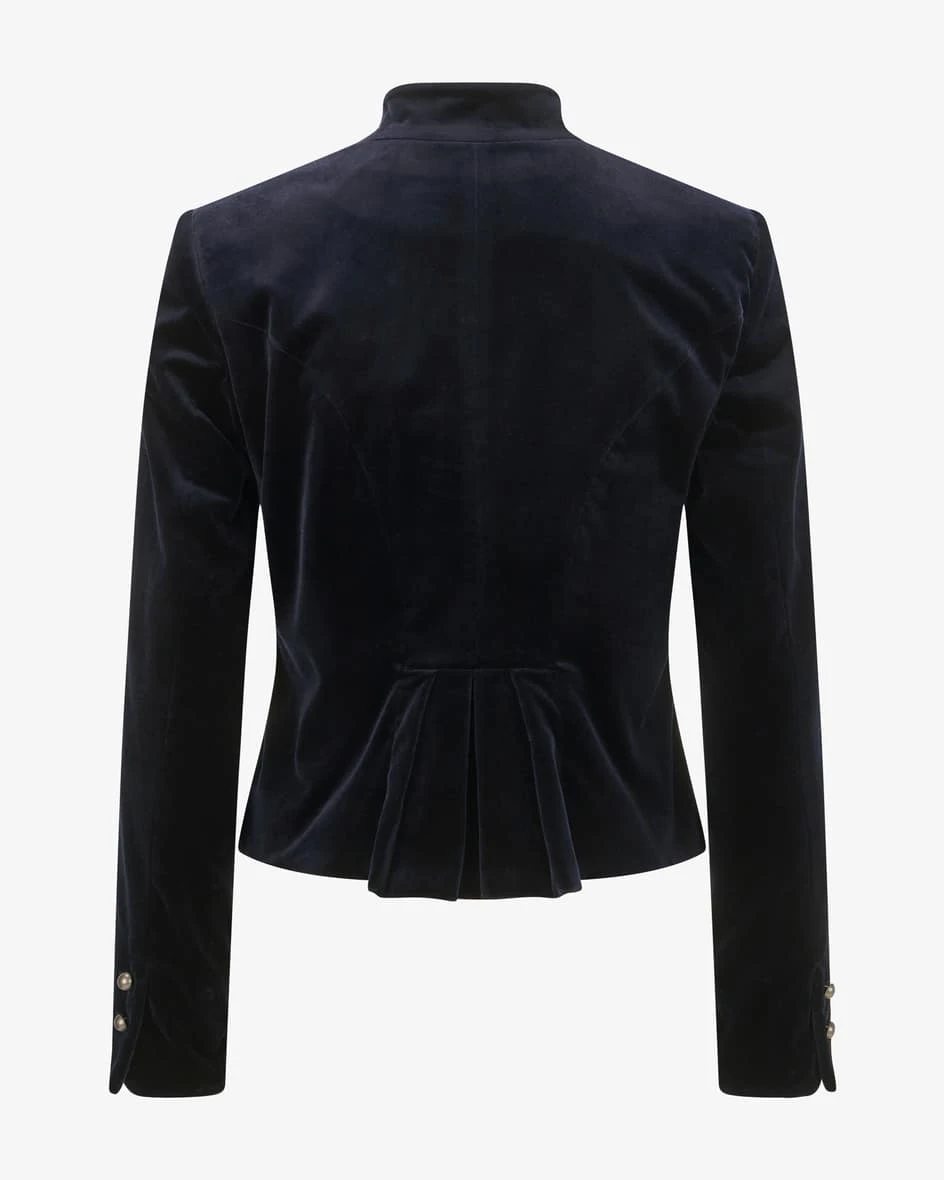 Freyung Samt-Trachtenblazer Blau 4 Freyung Samt-Trachtenblazer Blau – Bild 2