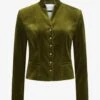 Freyung Samt-Trachtenblazer Oliv