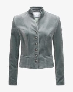 Freyung Samt-Trachtenblazer Grau