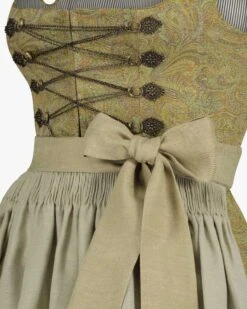 X LODENFREY Theresa Dirndl Midi Mit Leinenschürze Grün -Damenmodegeschäft 00787558 001 3