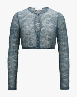 Dunja Dirndlbluse Blau