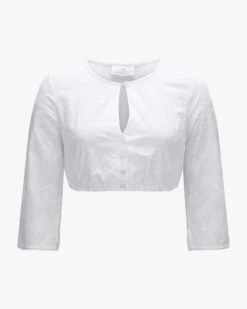 Elvi Dirndlbluse Weiß