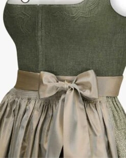 Geli Midi-Dirndl Mit Seidenschürze Oliv -Damenmodegeschäft 00787979 001 3