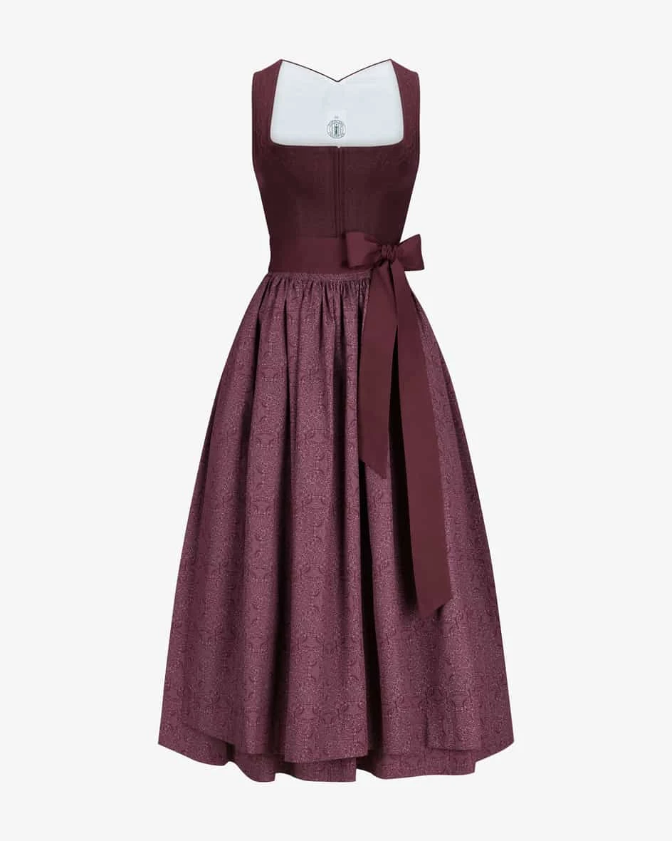 Geli Dirndl Lang Mit Schürze Rot 3 Geli Dirndl Lang Mit Schürze Rot