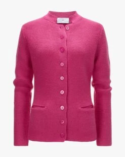 Stuttgart Trachten-Strickjacke Pink