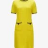 Strickkleid Gelb -Damenmodegeschäft 00788386 001 1