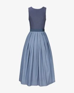 X LODENFREY Gaby Dirndl Lang Mit Schürze Blau -Damenmodegeschäft 00788624 001 2