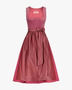 Alice Midi-Dirndl Mit Schürze Pink