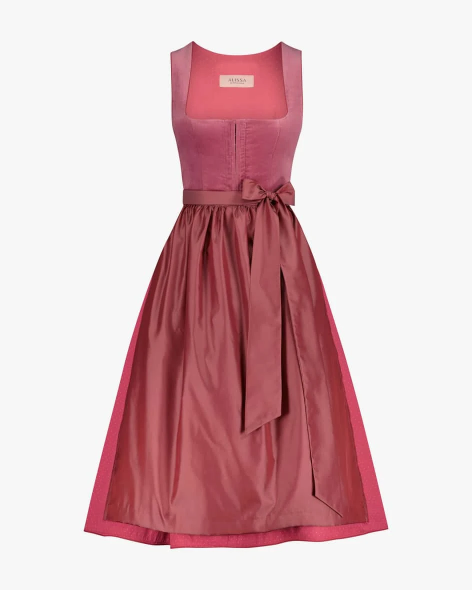 Alice Midi-Dirndl Mit Schürze Pink 3 Alice Midi-Dirndl Mit Schürze Pink