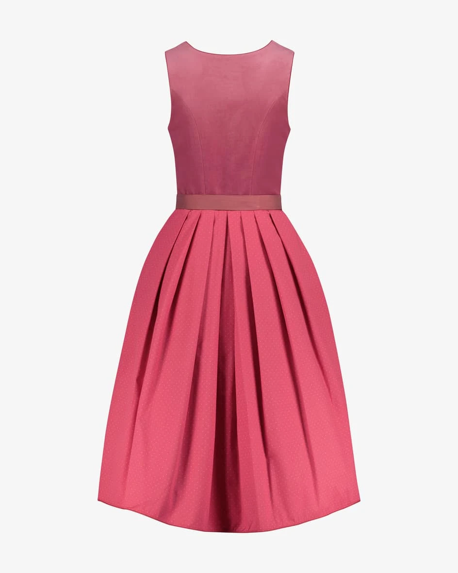 Alice Midi-Dirndl Mit Schürze Pink 4 Alice Midi-Dirndl Mit Schürze Pink – Bild 2