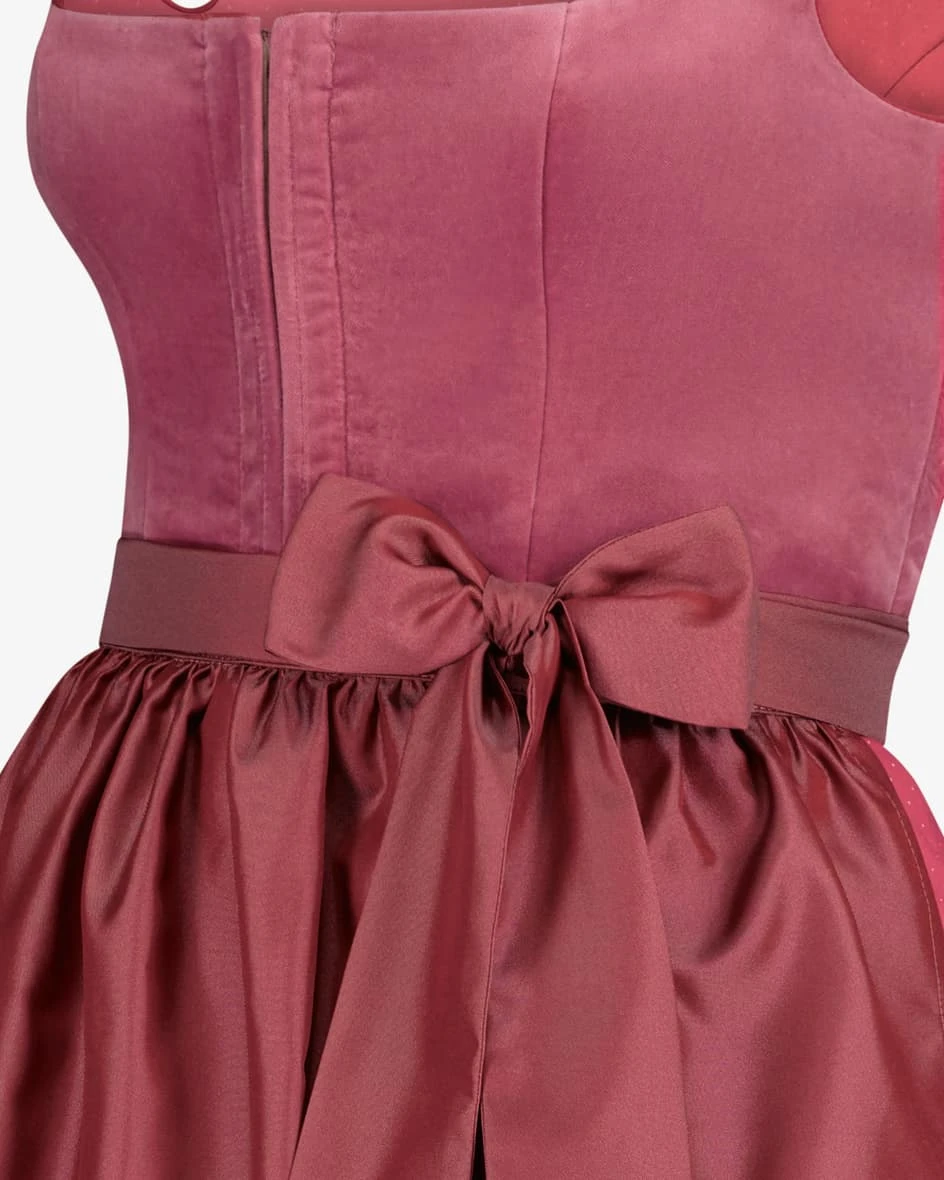 Alice Midi-Dirndl Mit Schürze Pink 5 Alice Midi-Dirndl Mit Schürze Pink – Bild 3