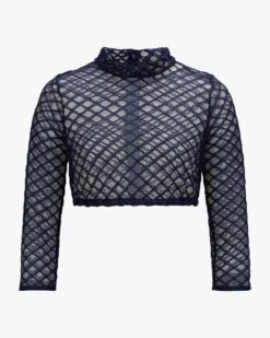 Inga Dirndbluse Blau