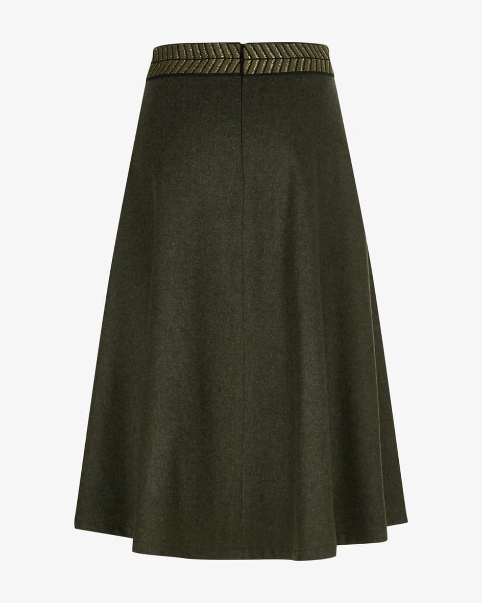 Alba Trachten-Rock Oliv 4 Alba Trachten-Rock Oliv – Bild 2