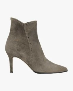 Damenmodegeschäft 21 Antikbock Trachten-Stiefeletten Grau