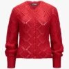 Trachten-Strickjacke Rot