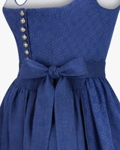Midi-Dirndl Mit Leinenschürze Blau -Damenmodegeschäft 00789151 003 3