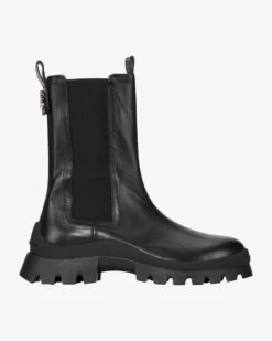 Statement Chelsea Boots Schwarz