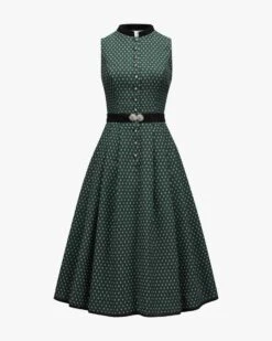 Gisela Midi-Dirndl Mit Schürze Grün -Damenmodegeschäft 00789294 001 3