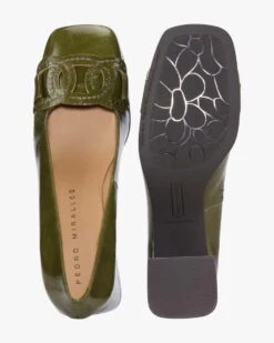 Venice Trachten-Pumps Oliv -Damenmodegeschäft 00789302 001 5